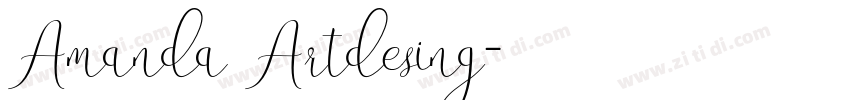 Amanda Artdesing字体转换